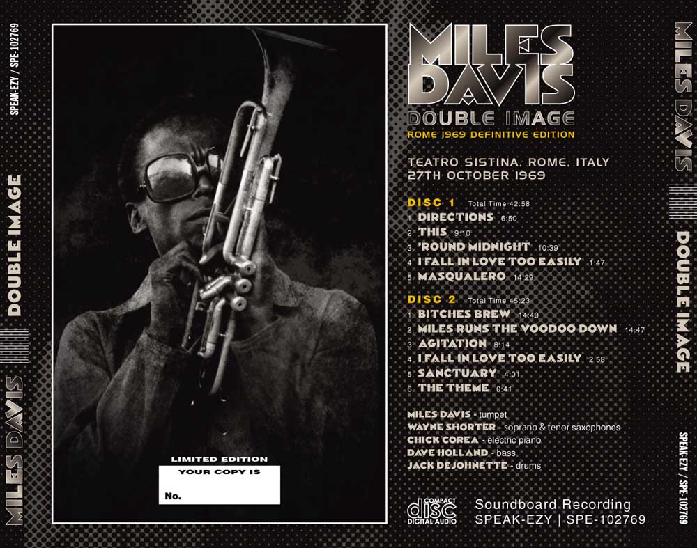 MILES DAVIS - DOUBLE IMAGE: ROME 1969 Definitive Edition(2CD