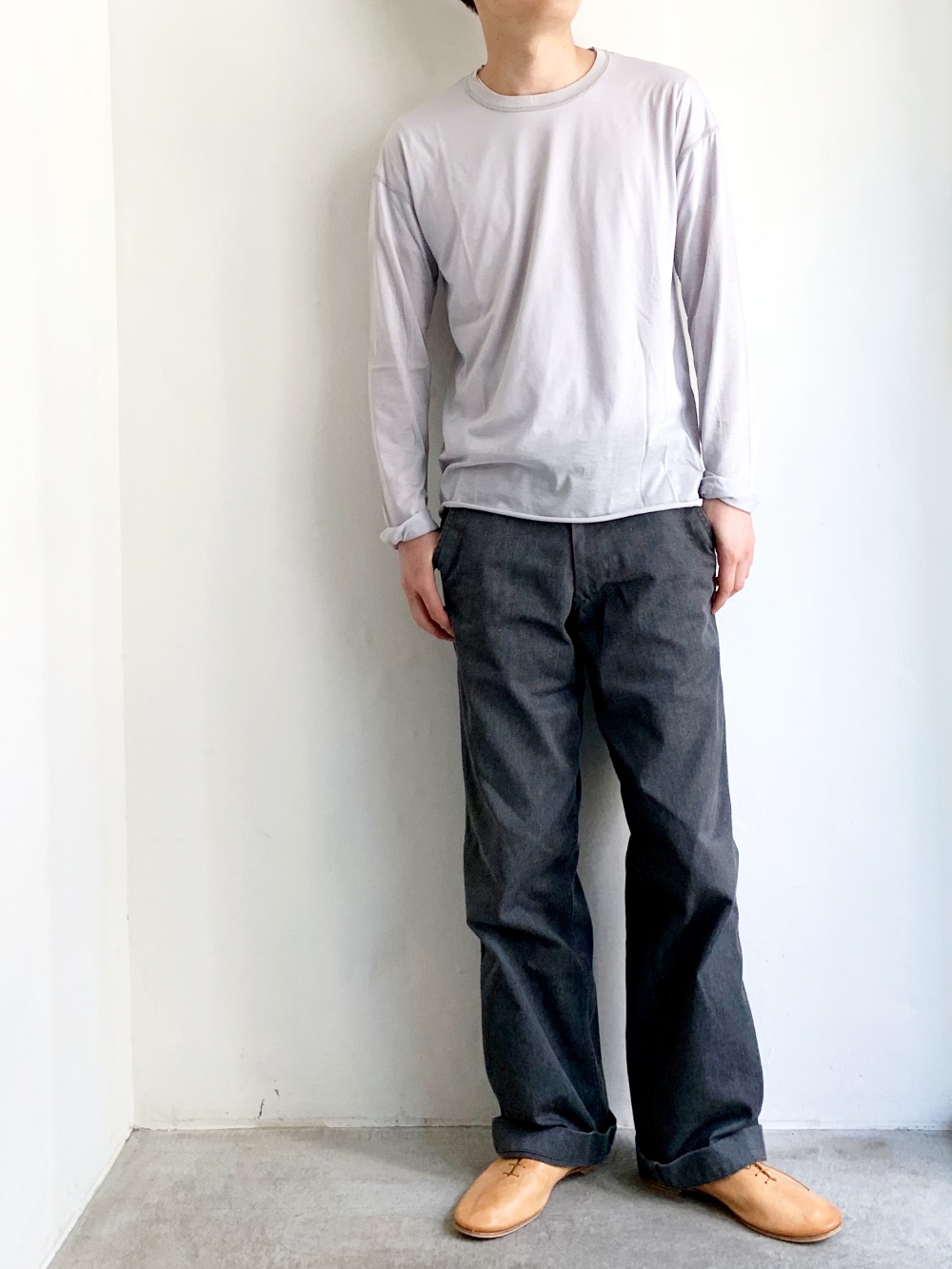 humoresque _ ロングスリーブシャツ / Gray | R1