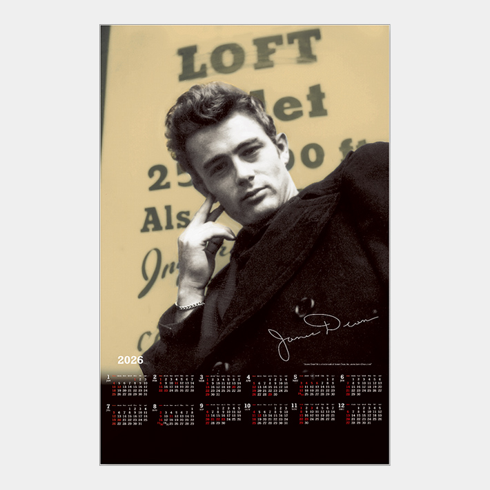 FU-19 【不織布】ジェームス・ディーン│2026年 名入れカレンダーストア
