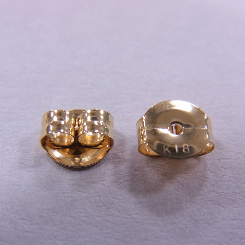 K18 ピアスキャッチ TMS (0.65～0.7用): K18(18金)│アクセサリー