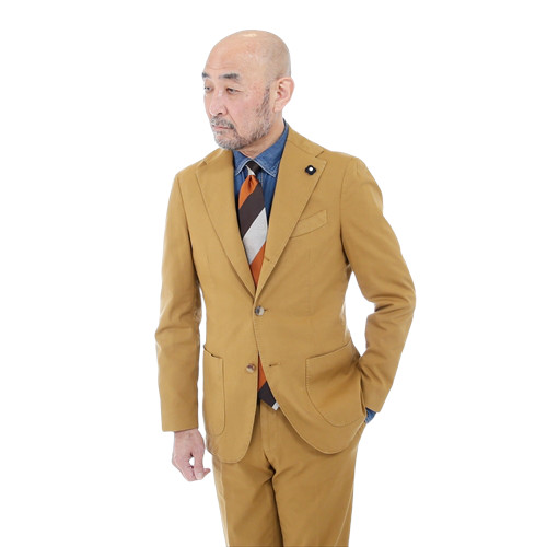 LARDINI ラルディーニ [春夏] スーツ ガーメントダイ ストレッチ