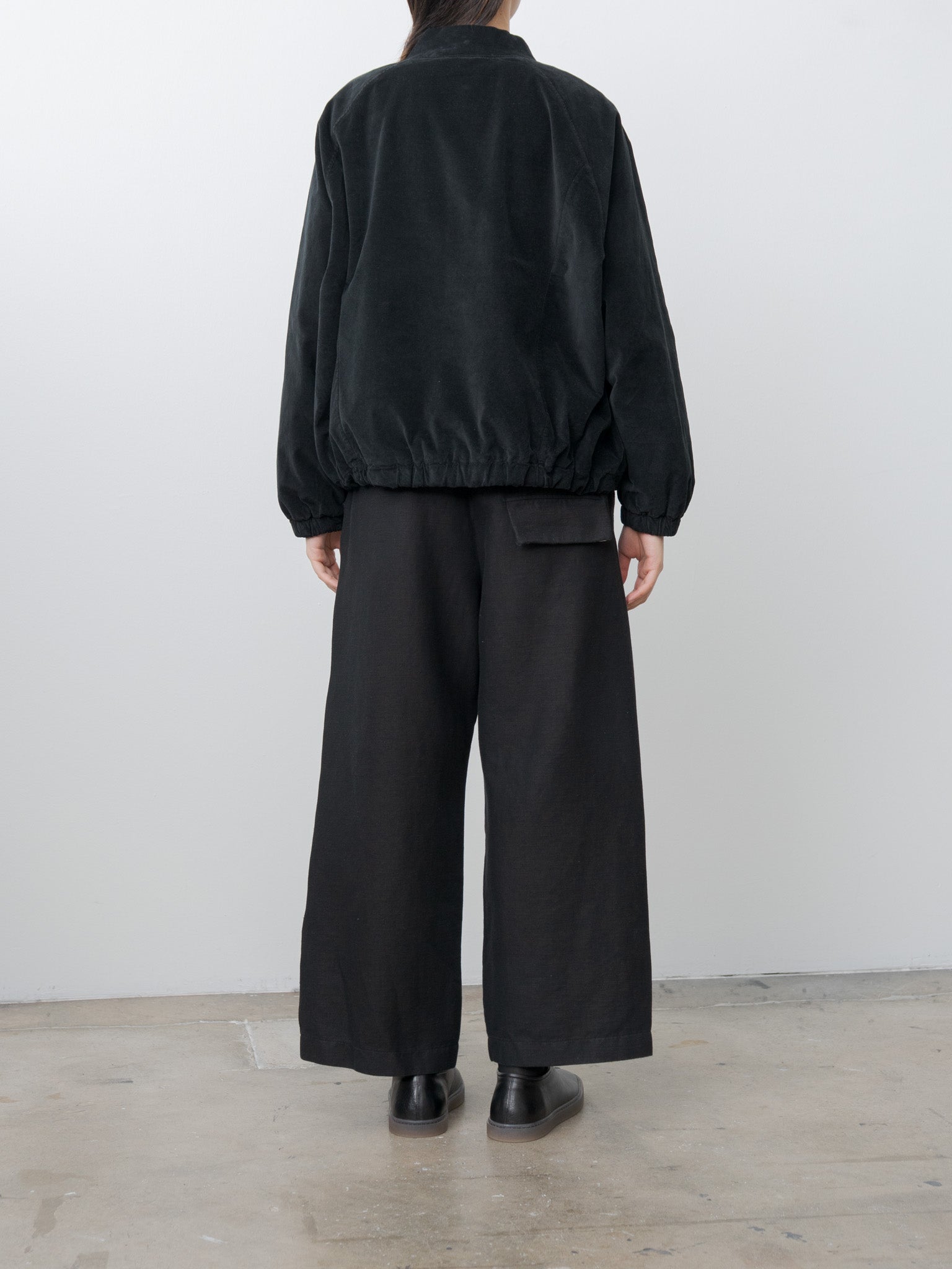 Namu Shop - Album di Famiglia Wide & Long Trousers DS - Black
