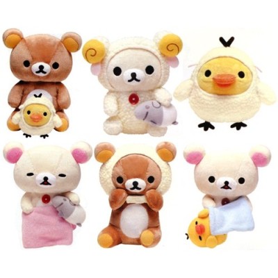 サンエックス リラックマ あつめてぬいぐるみ全6種セット MK-011｜南