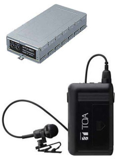 TOA/ワイヤレスアンプ WA-1812CD(チューナー2基セット済み)+マイク WM