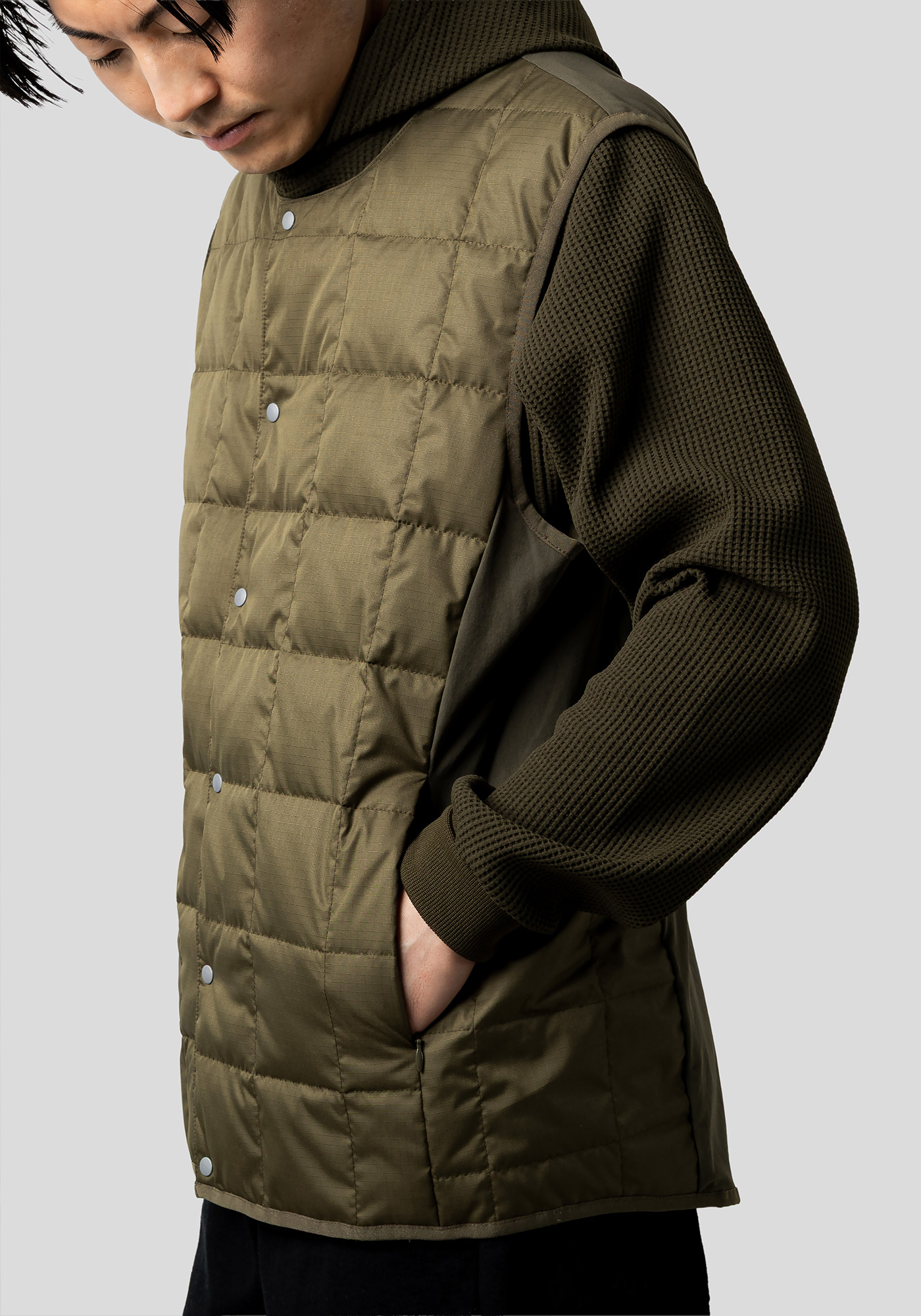 narifuri × TAION サイドポケットインナーダウンベスト｜narifuri