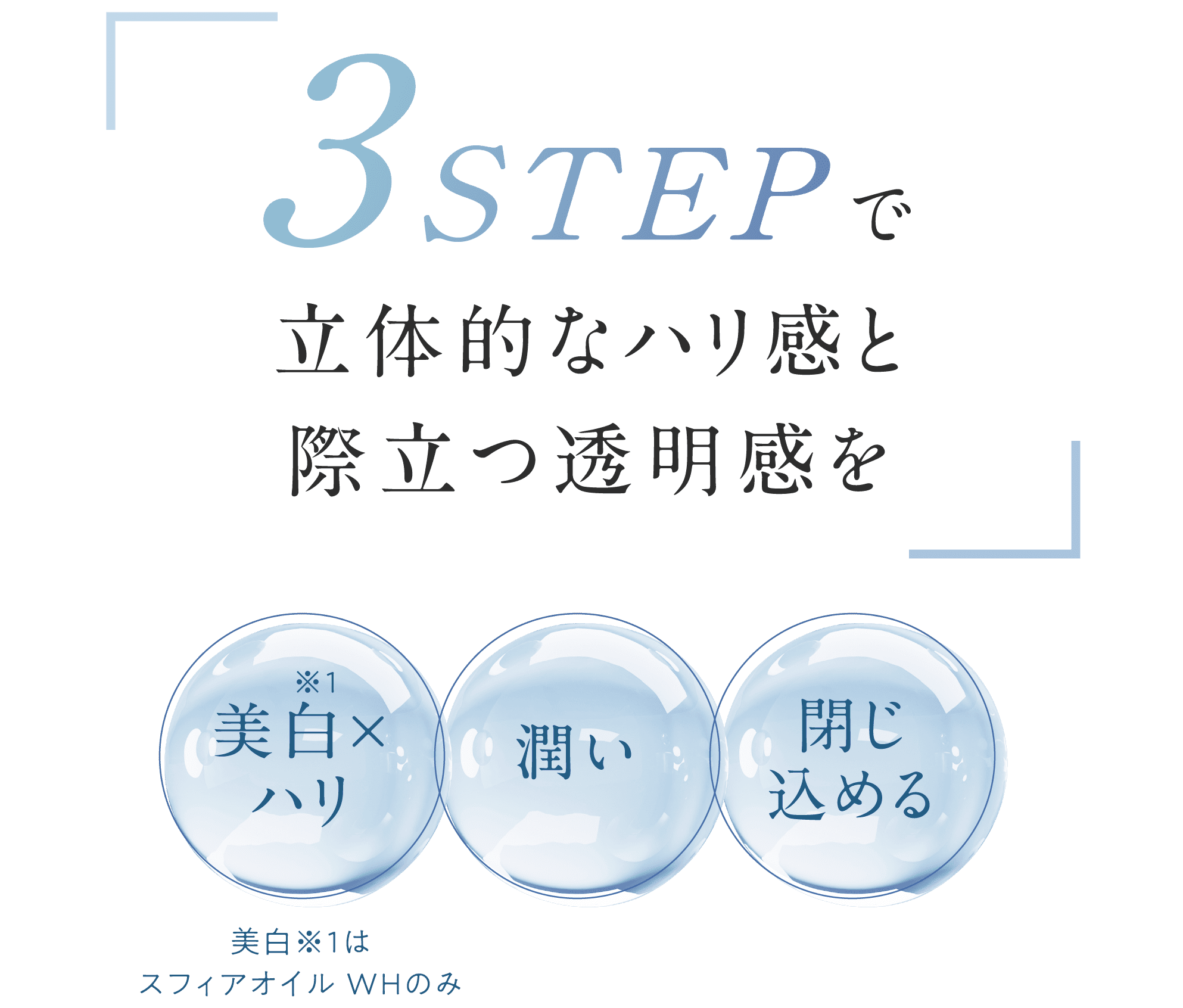 サロンでもおうちでもできる 贅沢美白エステ 「3D スフィア WH