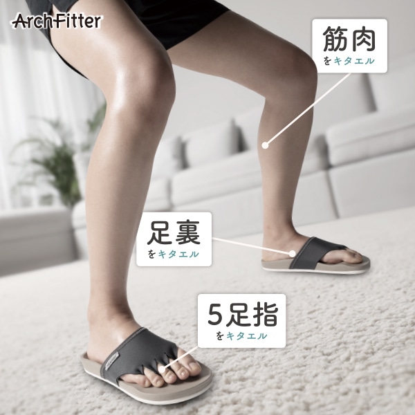 5本指エクサルームサンダル610(S(22.0～22.5㎝) グレー