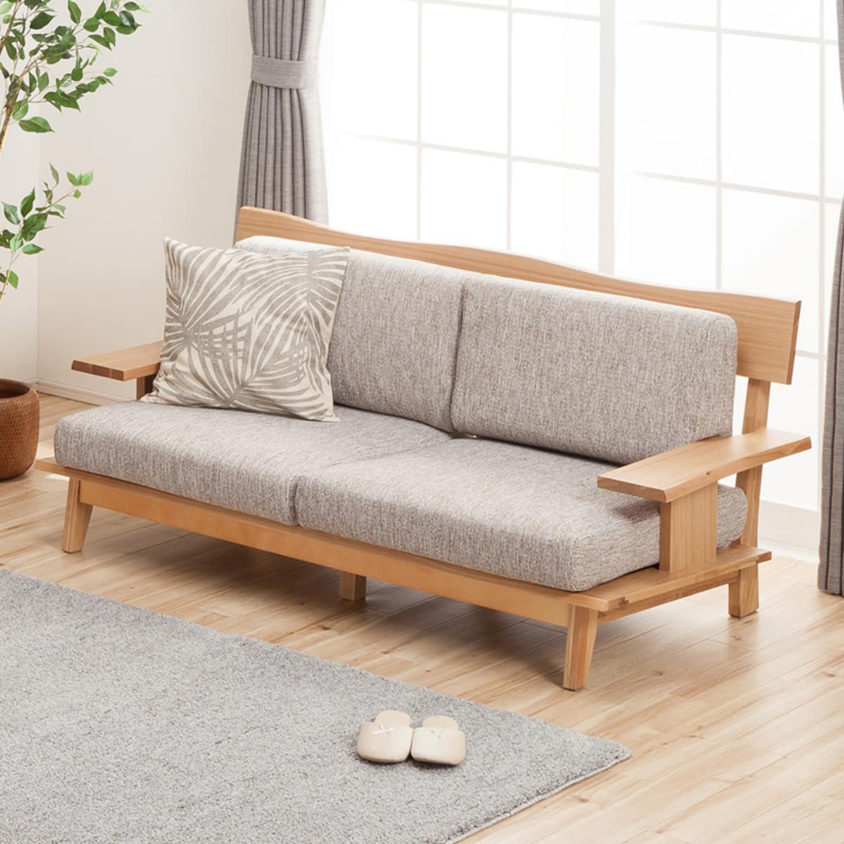 ニトリ 2人用布張りソファ(アカツキ NA) - 通販 | 家具とインテリアの