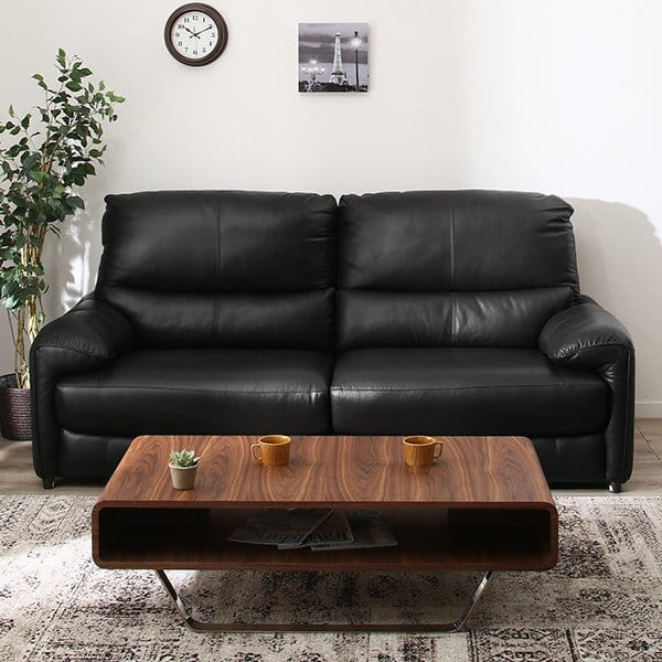 3人掛け右電動リクライニングソファ 厚革(一部合成皮革)タイプ