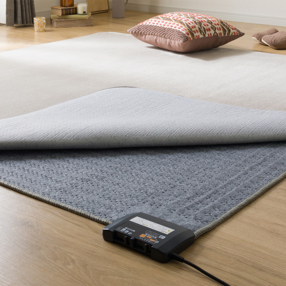 暖房面積切り替え機能付き ホットカーペット 176cm×176cm(C NT 2J