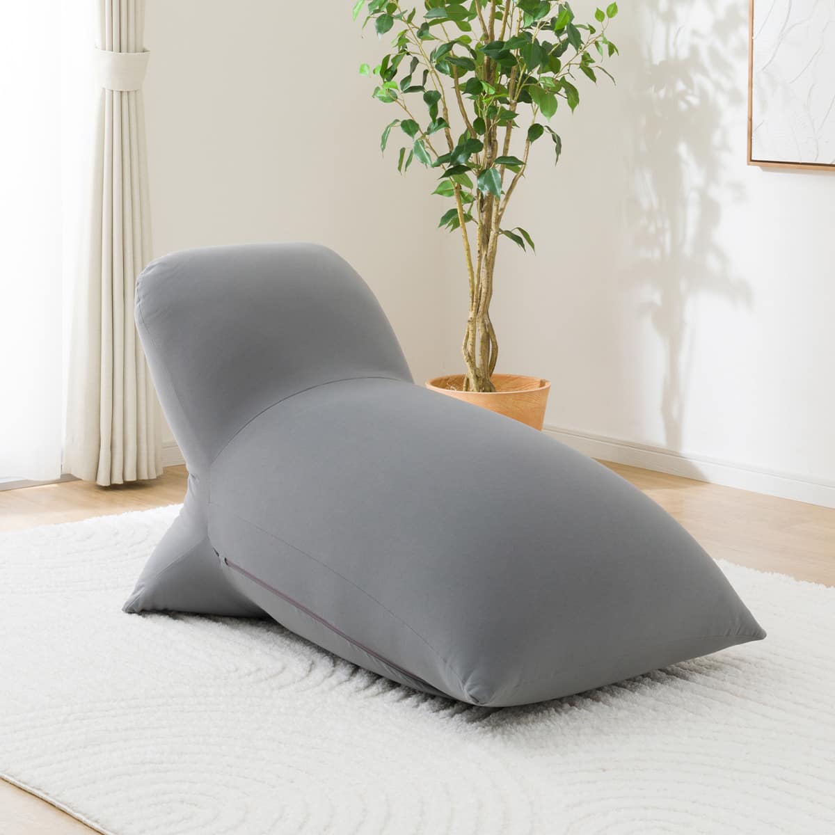 ビーズソファ テトラ型 ロングタイプ(BS-E02TR LONG GY) | ニトリ