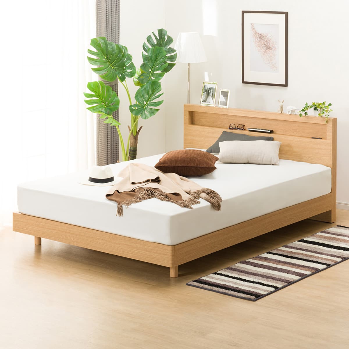 ダブルベッドフレーム(ヘンリック/LBR) | ニトリネット【公式】 家具