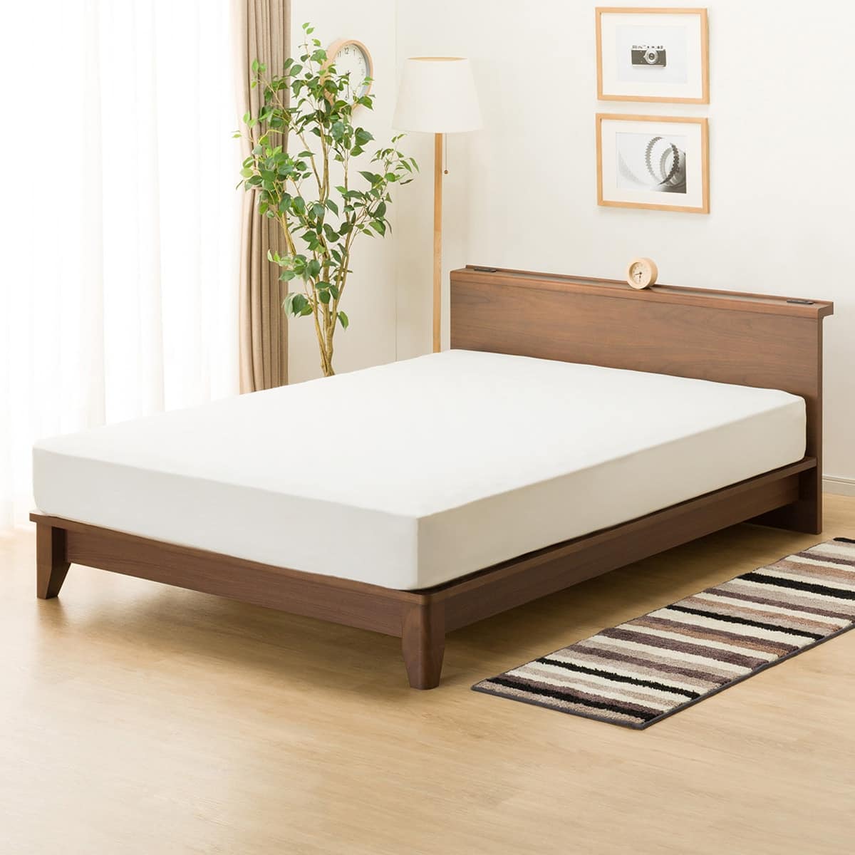 すのこダブルベッドフレーム(ロデリックUPL MBR) | ニトリネット【公式