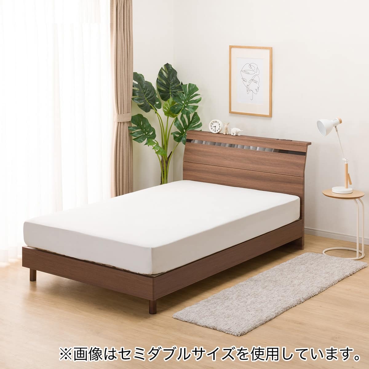 ダブルベッドフレーム(EB-002 MBR LEG/LOW) | ニトリネット【公式