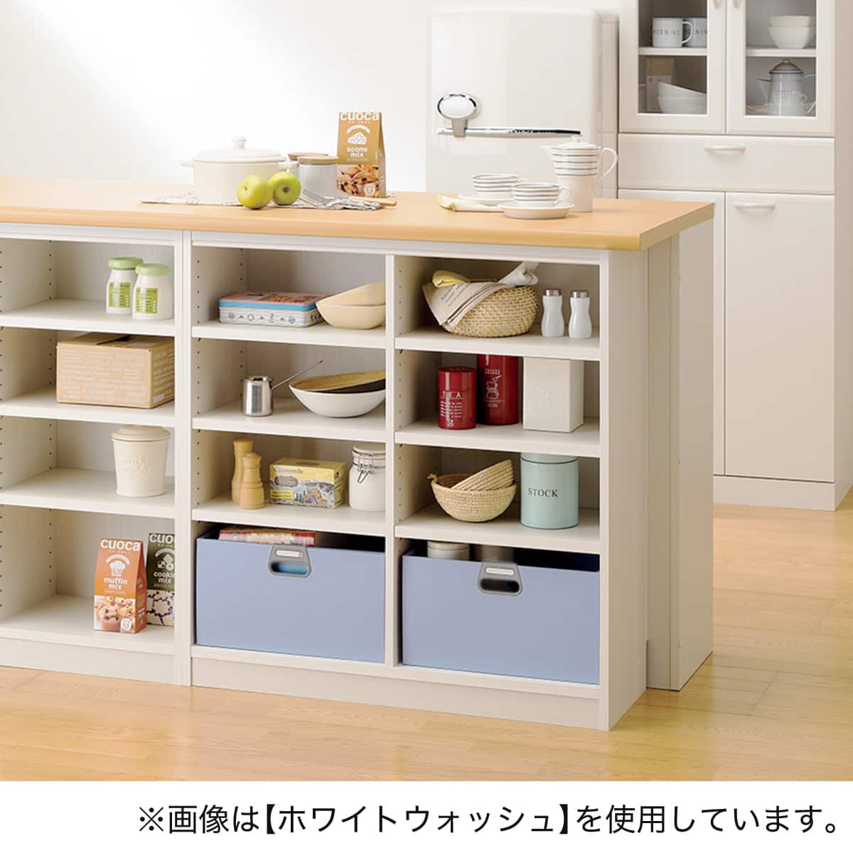 セミオーダーラック強化棚 奥行19cm (幅75×高さ60cm WH) | ニトリ