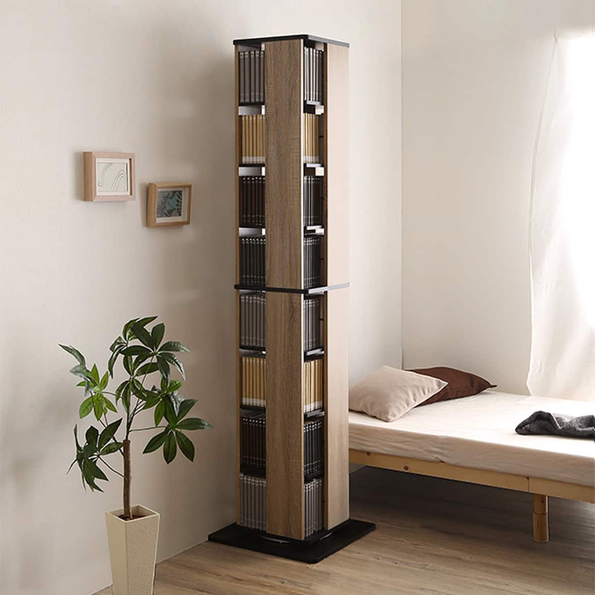 回転ブックラック8段(NA) | ニトリネット【公式】 家具・インテリア通販