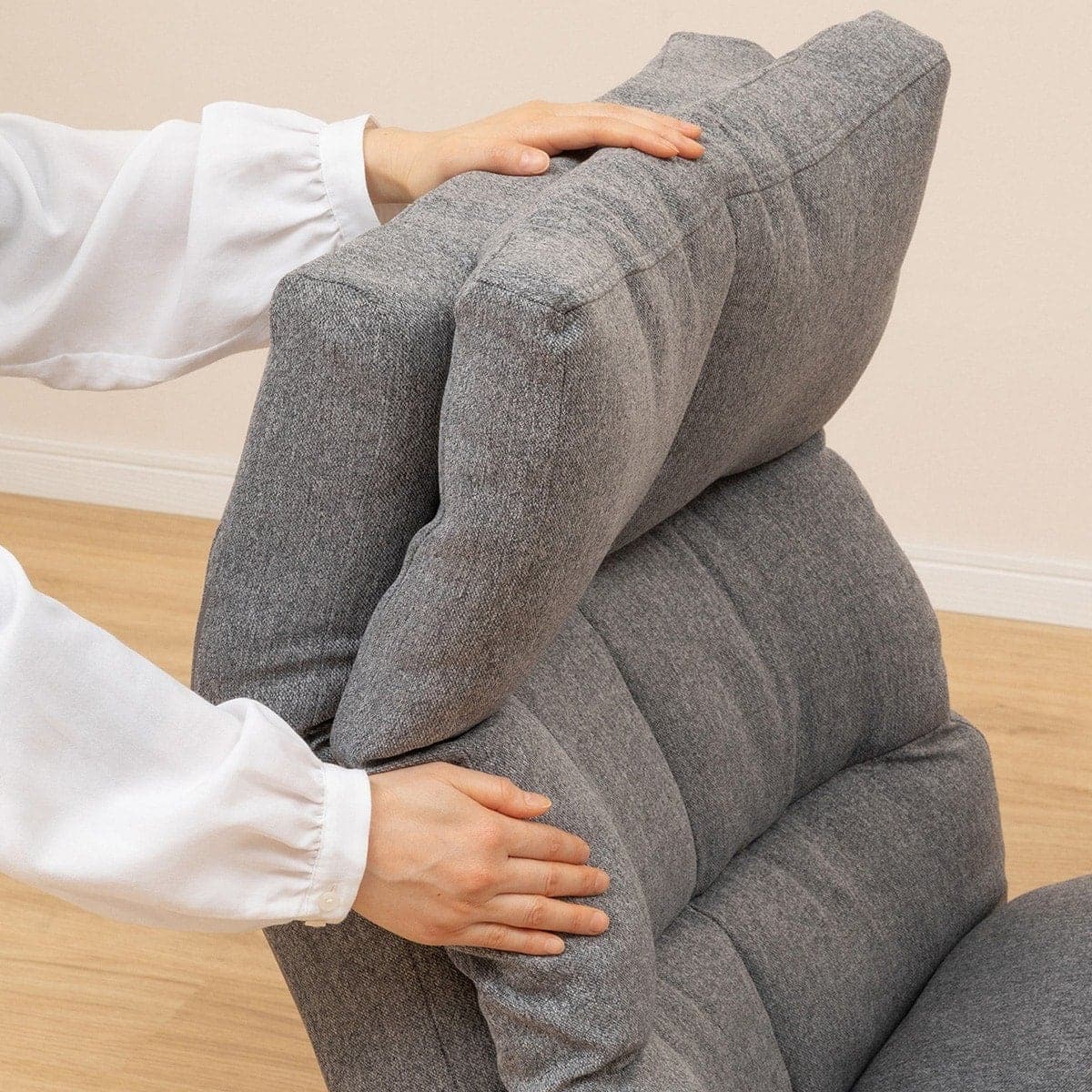 お*き様 リクライナーソファ(KJ-1 GY/NA 右レバー) リクライナーソファ