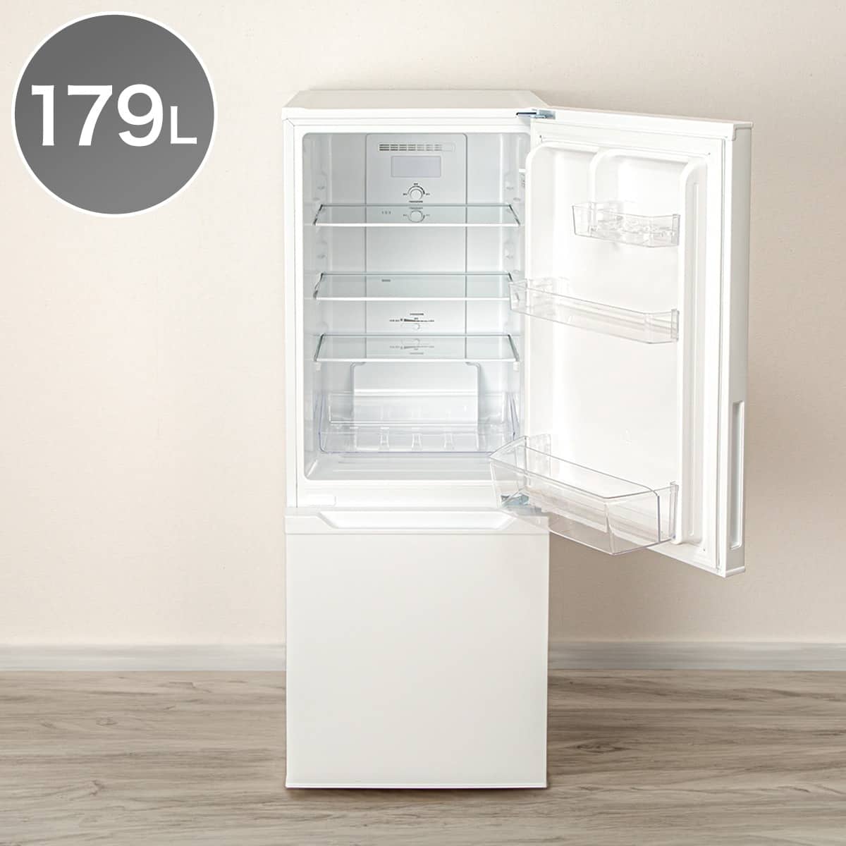 179L 2ドア霜取り不要冷凍冷蔵庫(NR-179DR ホワイト)(リサイクル回収