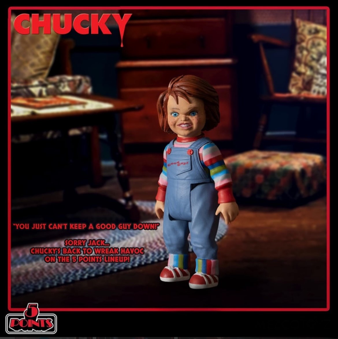 5 Points Chucky Deluxe Action Figure Set – Nightmare Toys