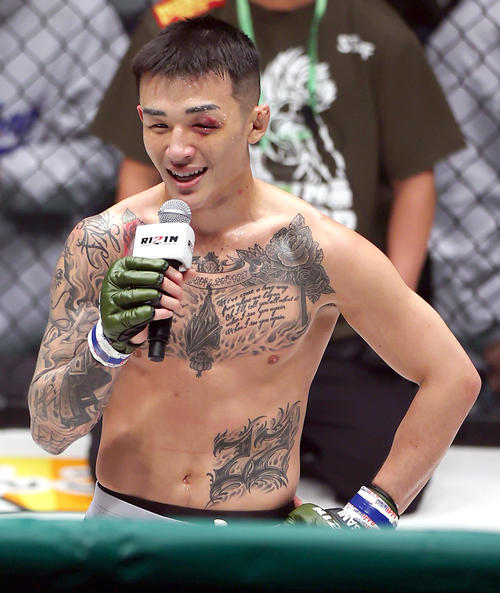 RIZIN】萩原京平「これがあったから勝てた」1週間前の物貰いに