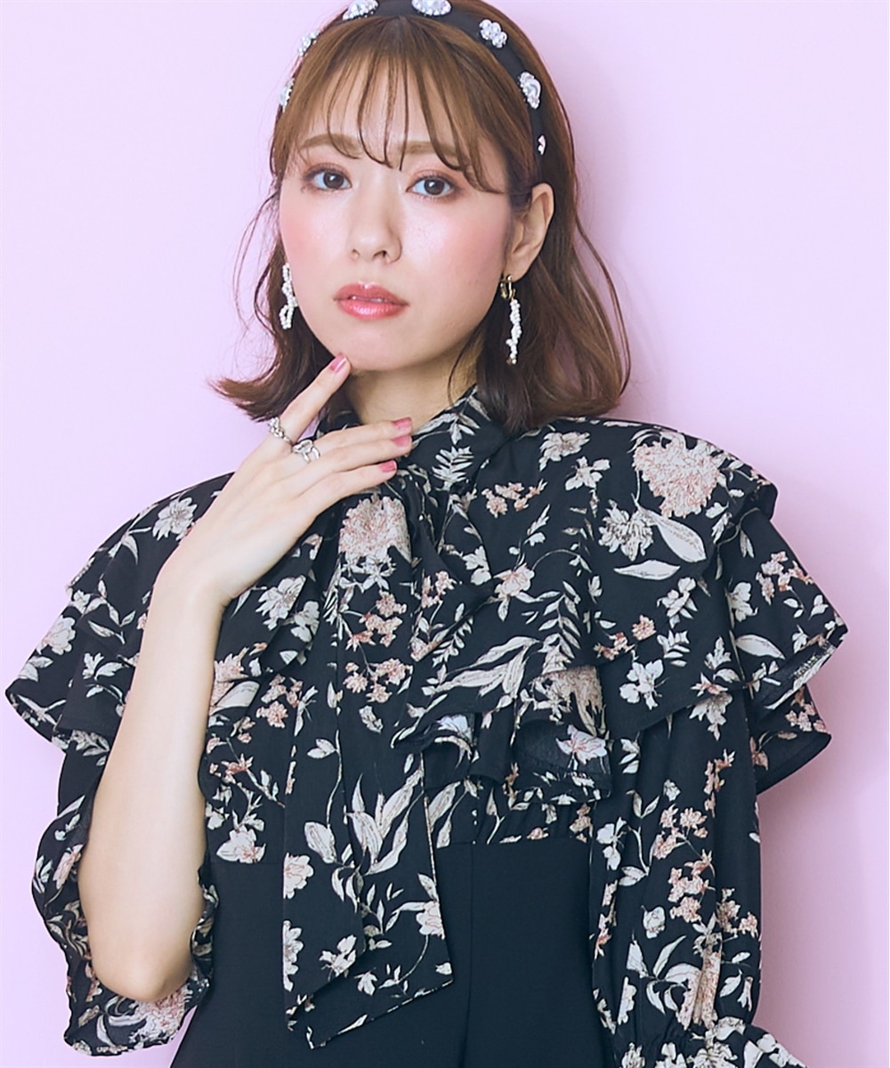 大きいサイズ＞柄ブラウスドッキングワンピース marun 通販【ニッセン】