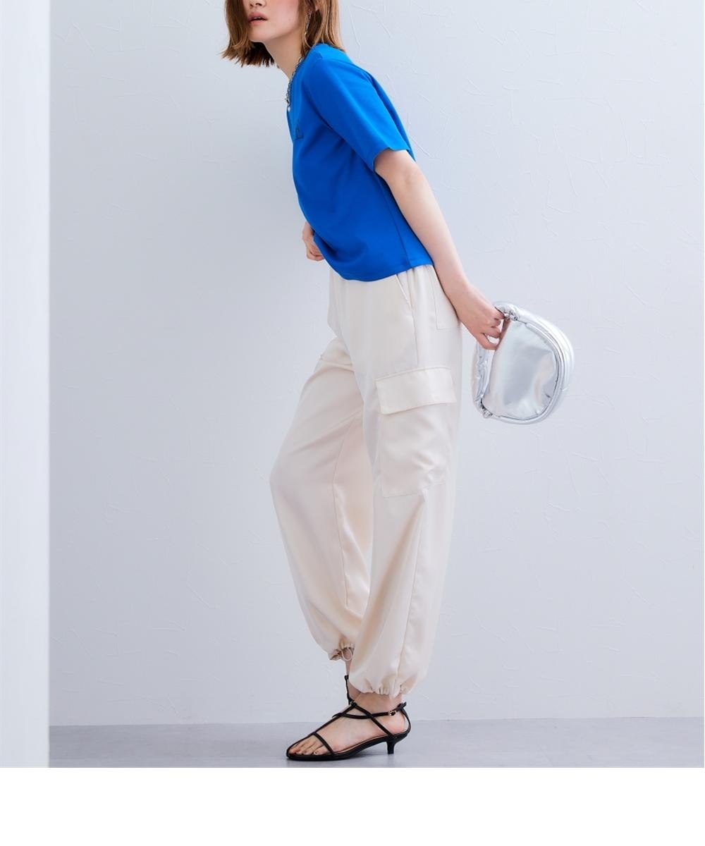 サテンパラシュートパンツ＜大きいサイズ有＞【OtonaSMILE】 通販