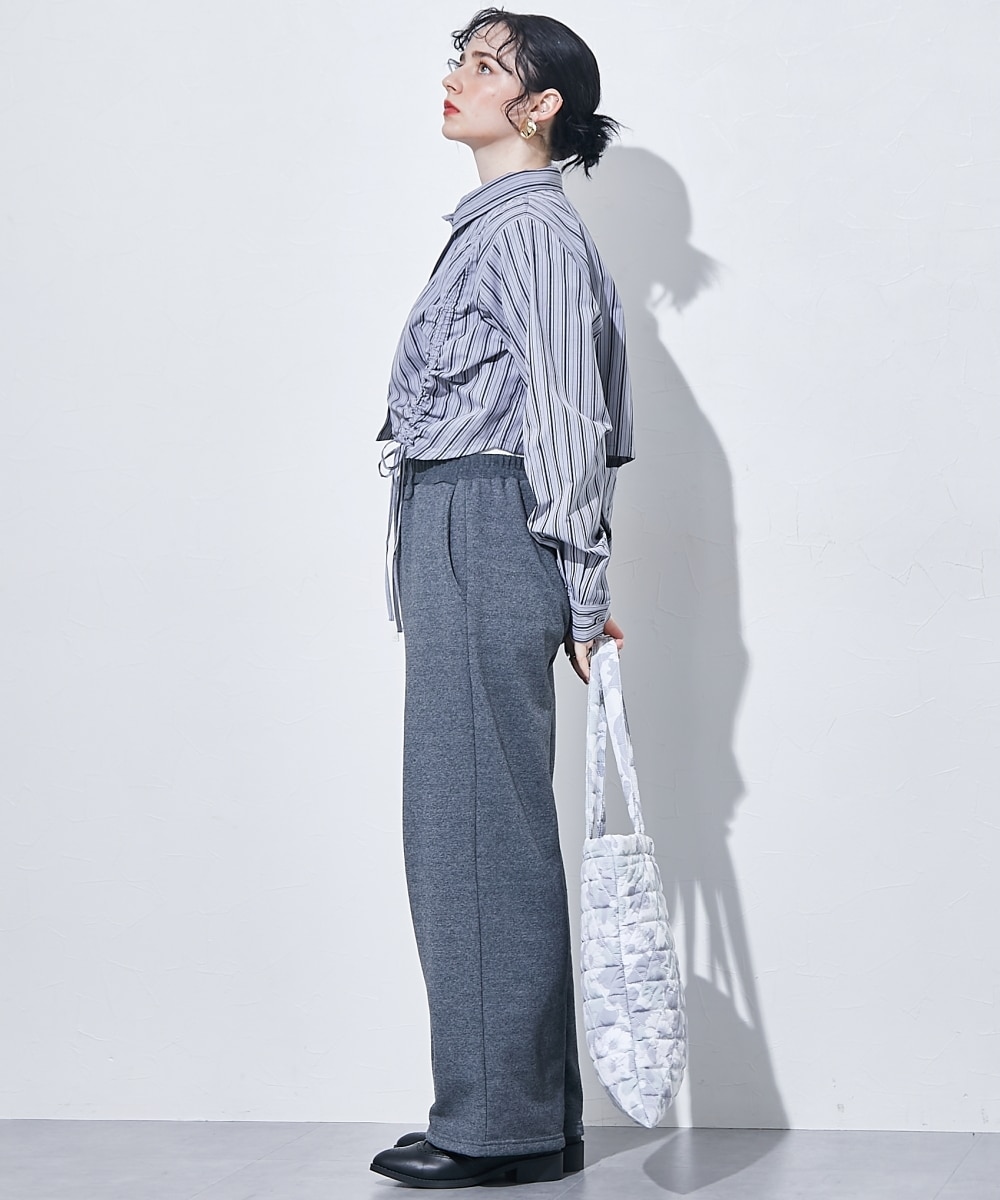 ワイドクロップドストライプシャツ 通販【ニッセン】