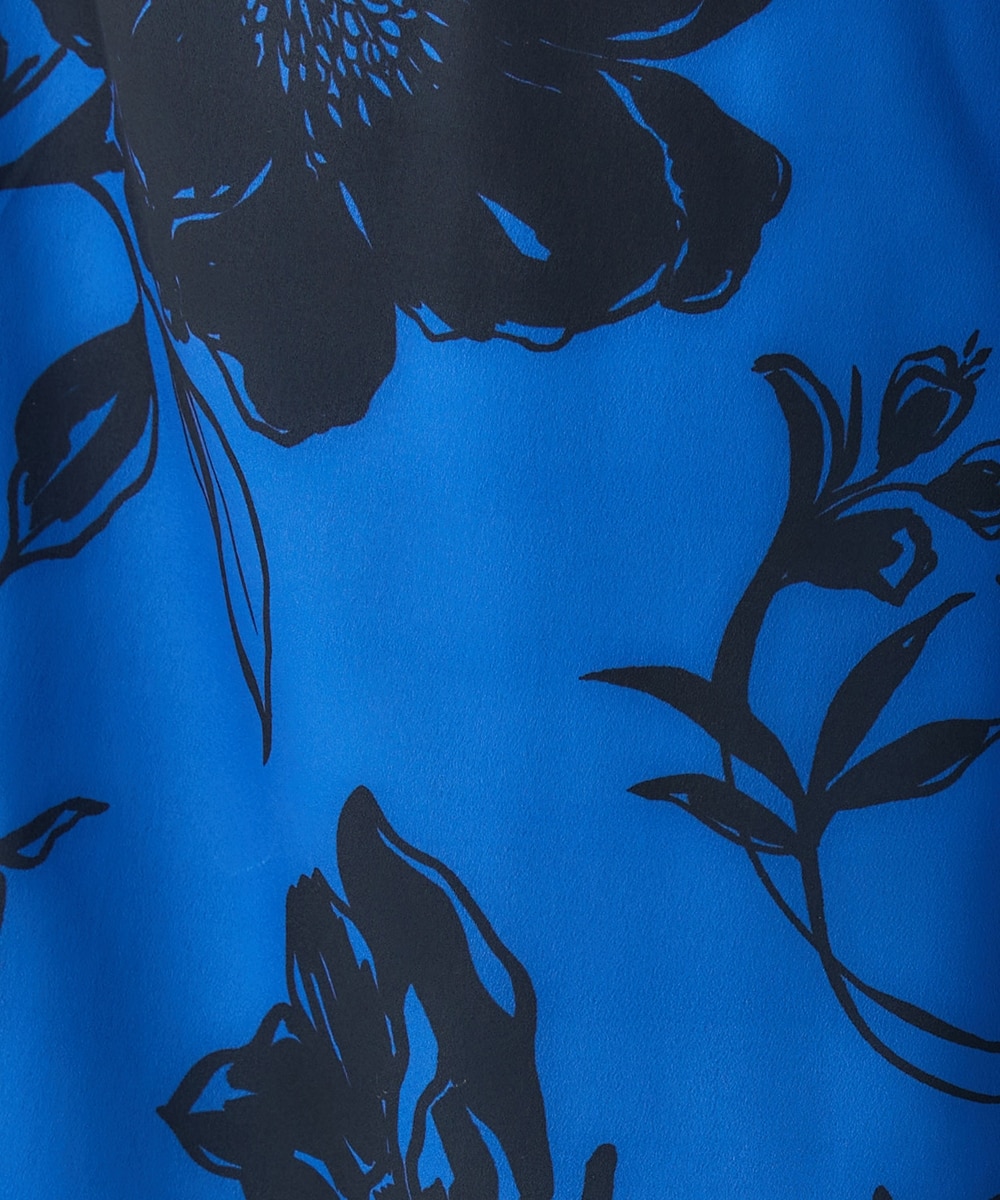 大輪の花柄プリントワイドパンツ【Hana服】 通販【ニッセン】