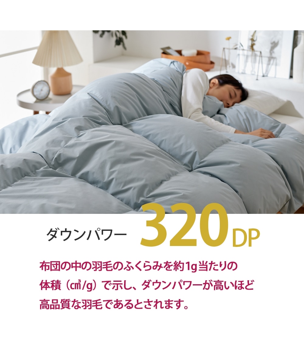 日本製】抗菌防臭・防ダニ羽毛布団（合い掛け布団・ダックダウン85