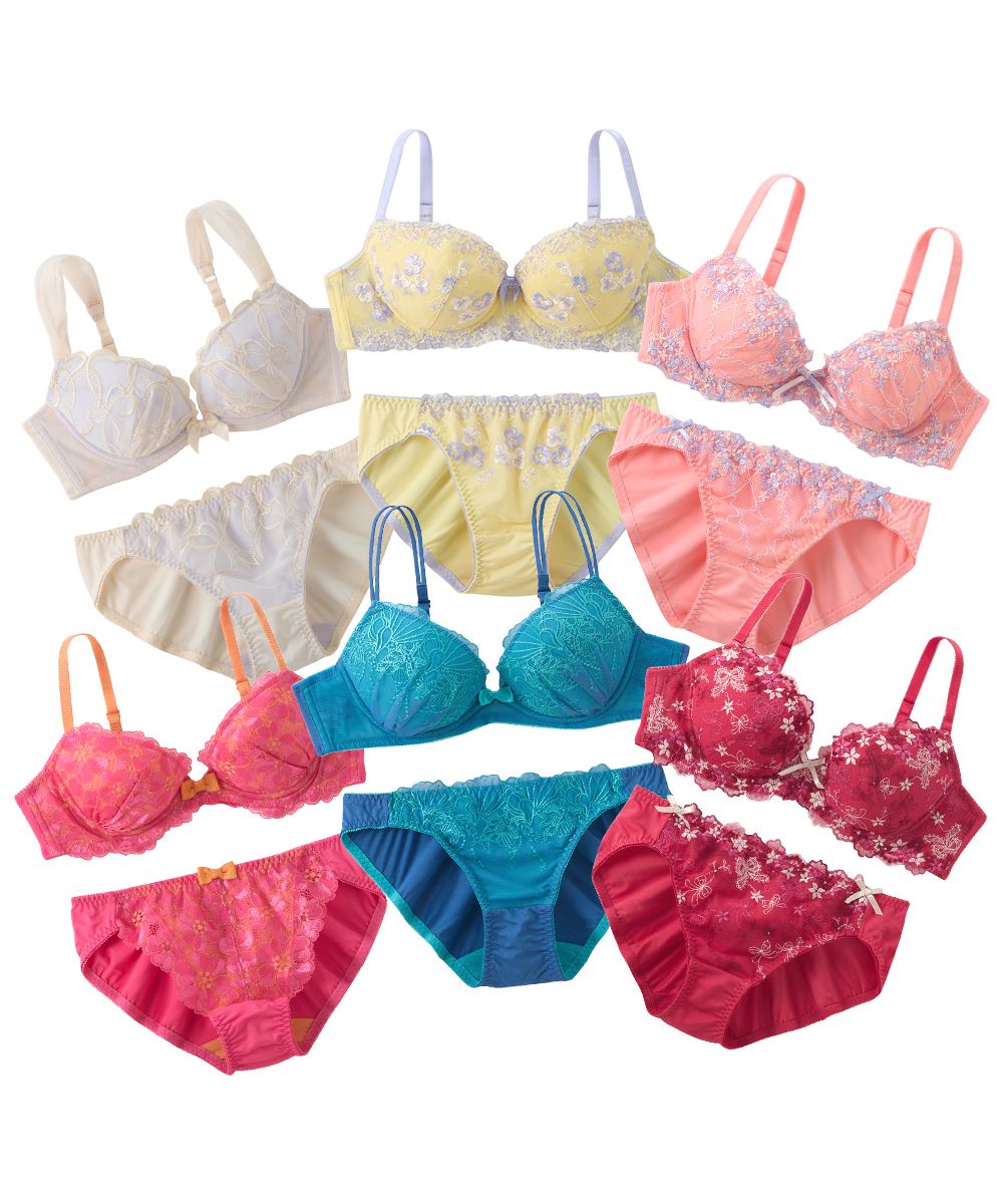 おまかせ福袋ブラジャーショーツ3セット組（トリンプ） 通販【ニッセン】