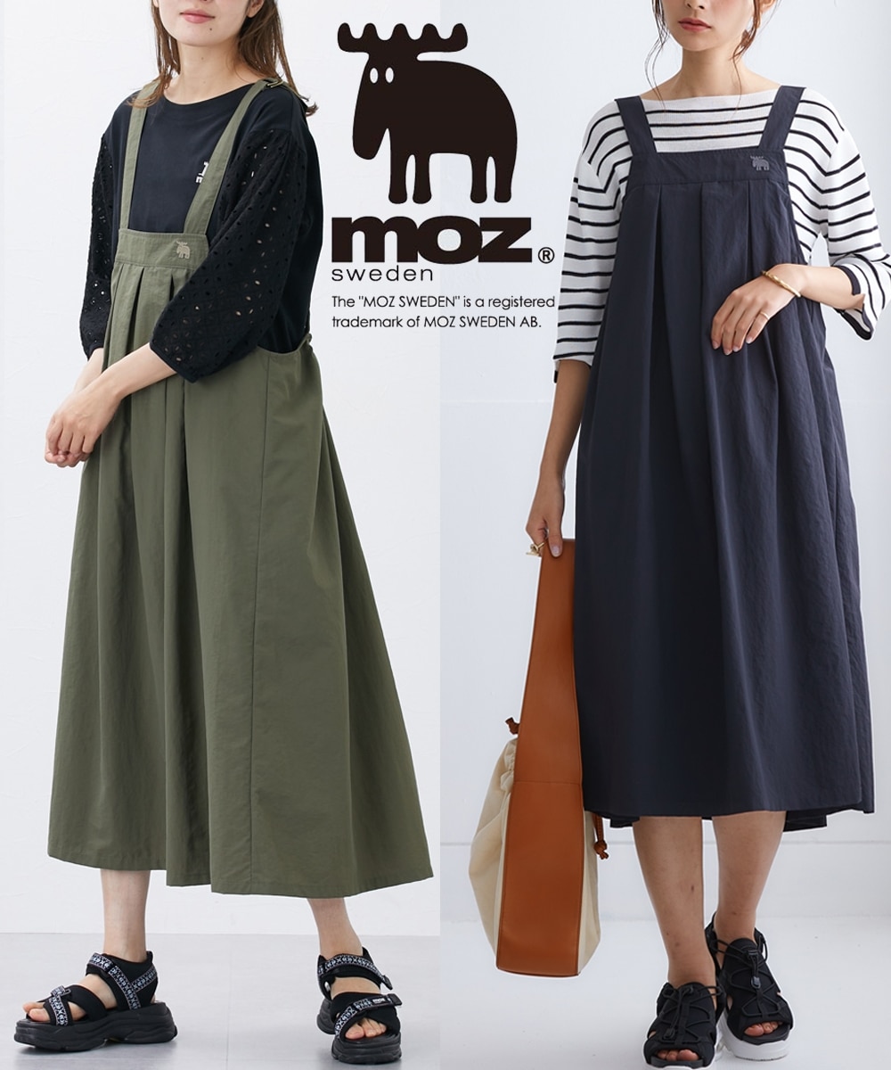 moz（モズ）ナイロンワッシャージャンパースカート 通販【ニッセン】