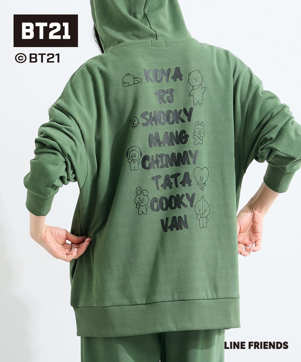 BT21】ルーズシルエットスウェットパーカー＜大きいサイズ有＞ 通販