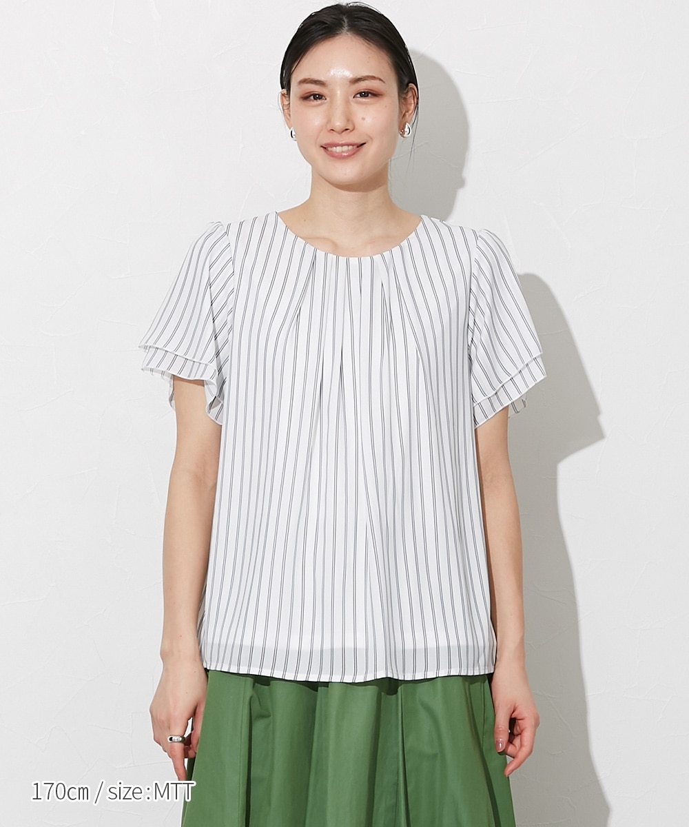 高身長 ジョーゼットフレアブラウス （トールサイズ） 通販【ニッセン】