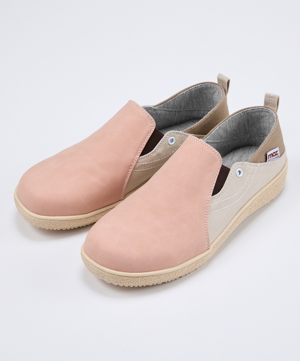ゆったり幅広】moz（モズ）超軽量スリッポンスニーカー（ワイズ4E