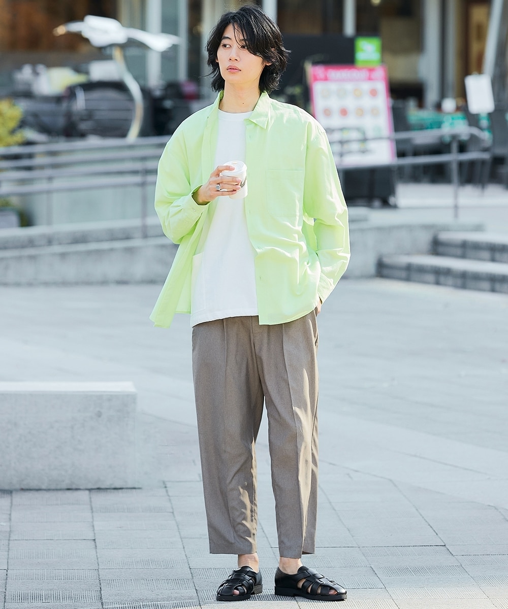 オーバーサイズ麻混長袖シャツ【大きいサイズ有】 通販【ニッセン】