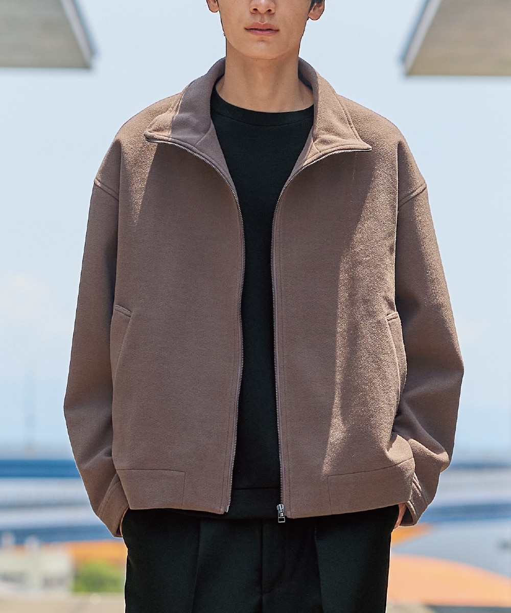 ニットメルトンジップアップブルゾン 通販【ニッセン】