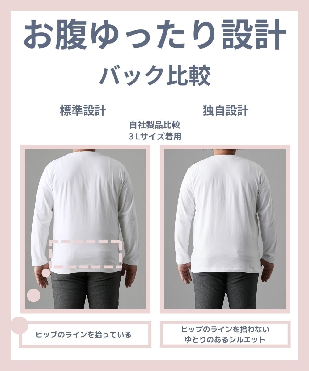 綿100％ポケット付クルーネック半袖Tシャツ【大きいサイズ有