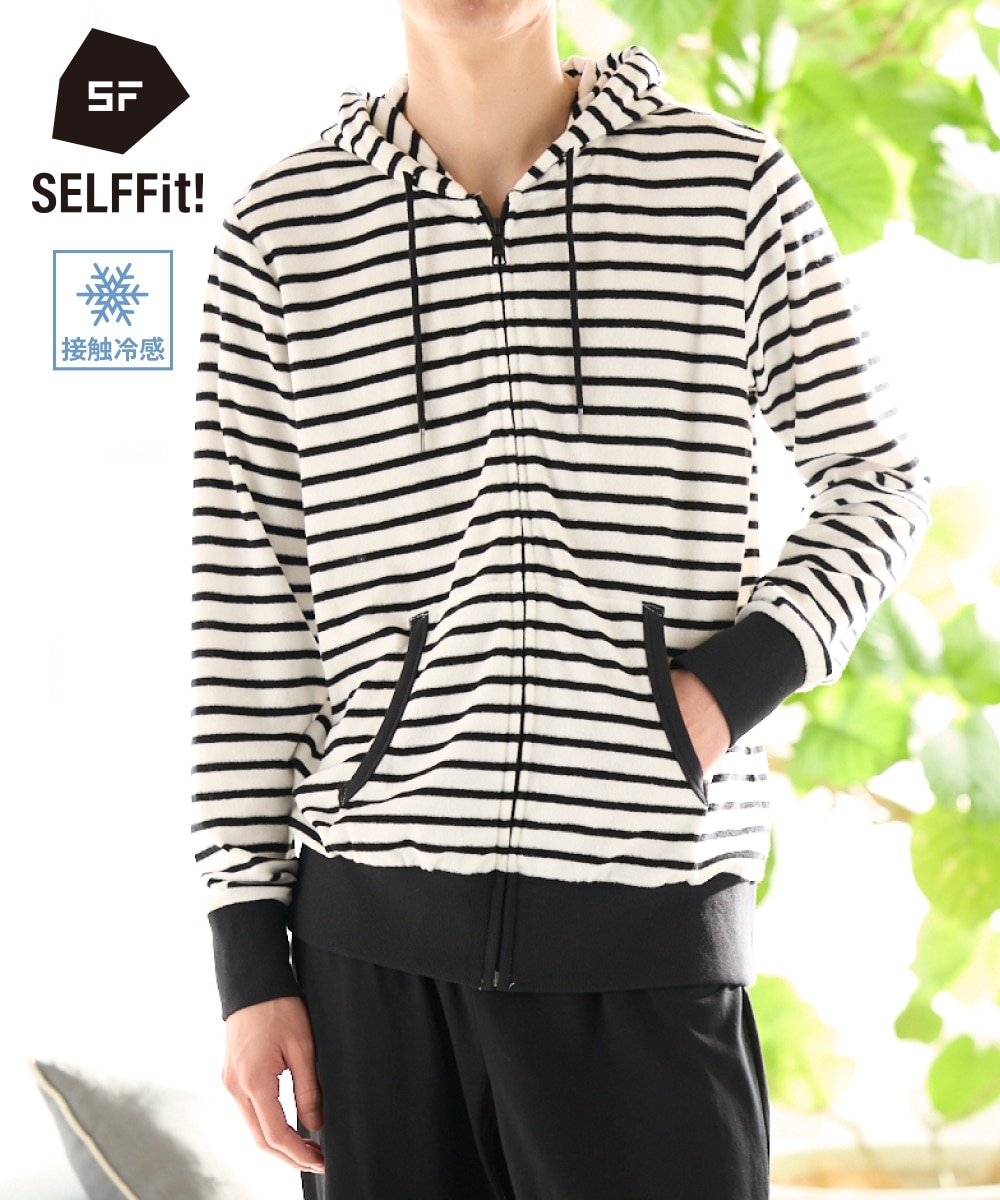 パイルフルジップパーカー【大きいサイズ有】 接触冷感 通販【ニッセン】