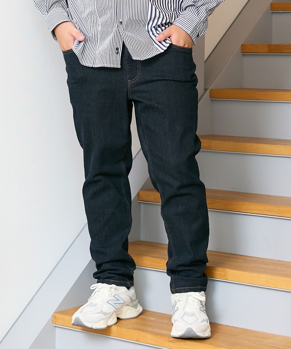 レギュラーストレート ストレッチデニムパンツ（股ずれ軽減布付き