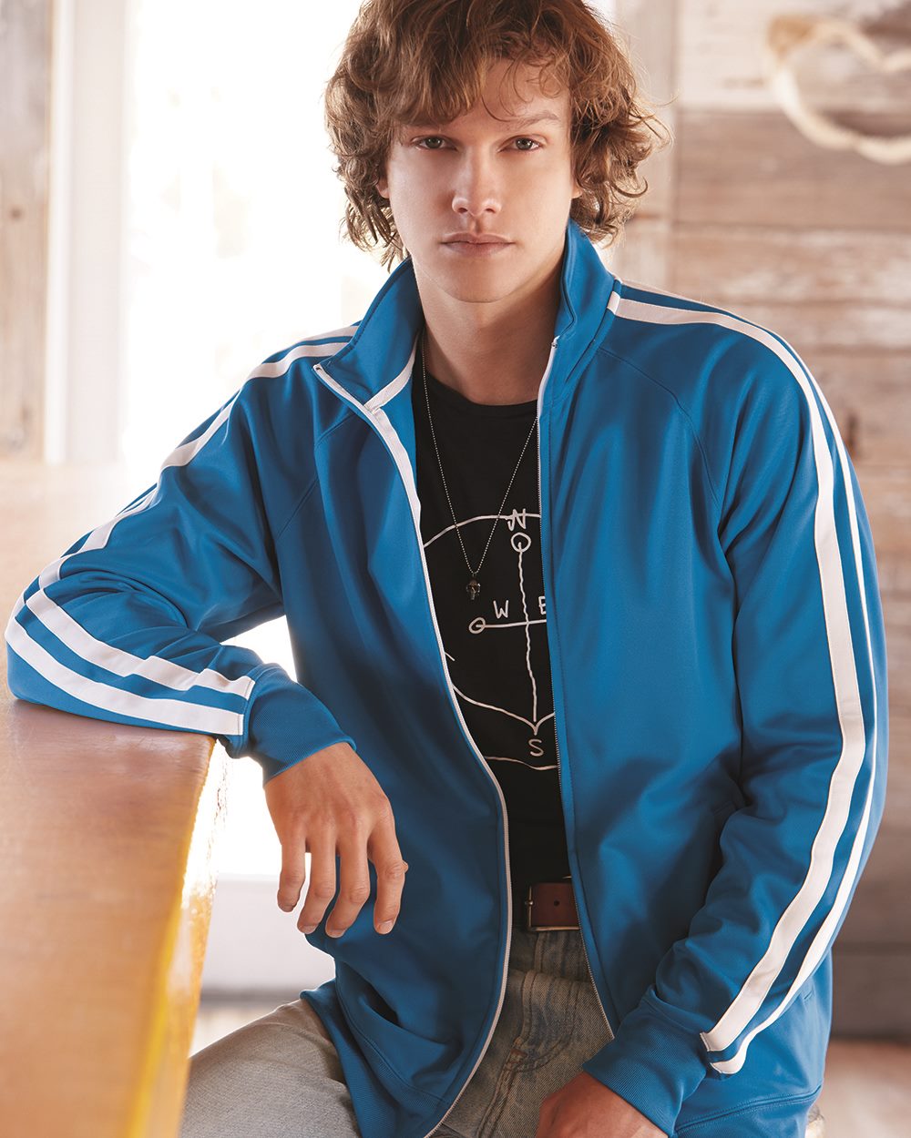 Independent Trading Co. EXP70PTZ - Unisex Poly-Tech Full-Zip Track