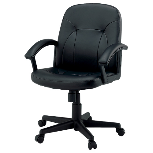 スマートオフィス】☆役員イスC121JAP ブラック PVCレザー