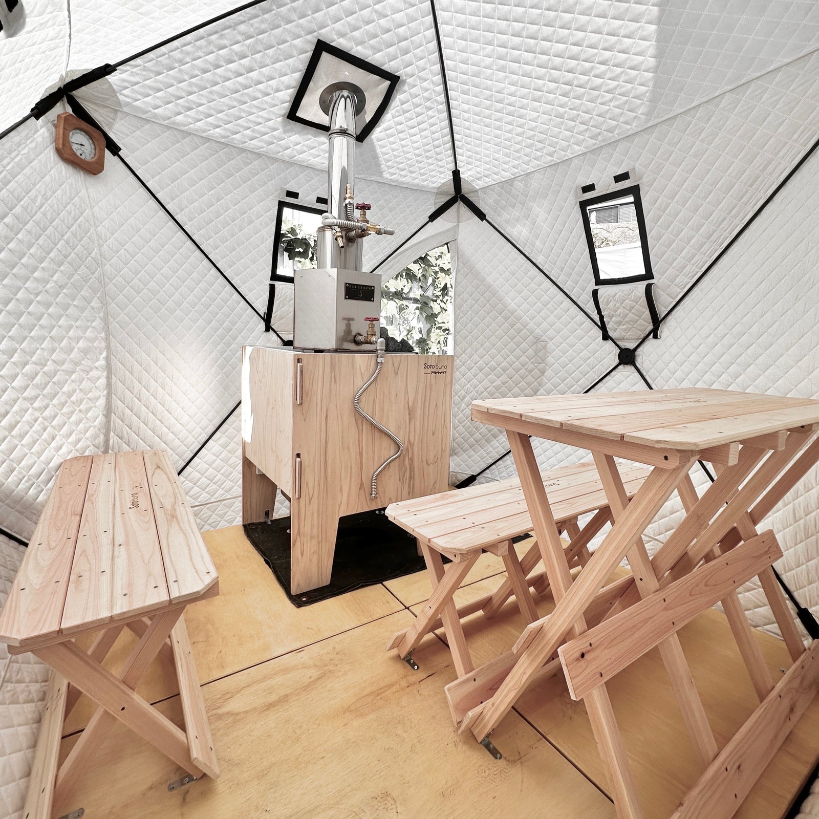 Sotoburo CUBE4専用 ステージ – Sotoburo | テントサウナの最高峰