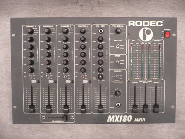 RODEC MX180 MKIII DJ mixer ミキサー　　極上品 RODEC MX180 mk3 – オーバーホール│SPREAD SOUND スプレッドサウンド