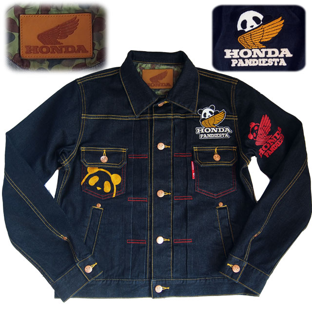 パンディエスタ HONDA×PANDIESTA コラボ WING LOGO デニムJK Gジャン