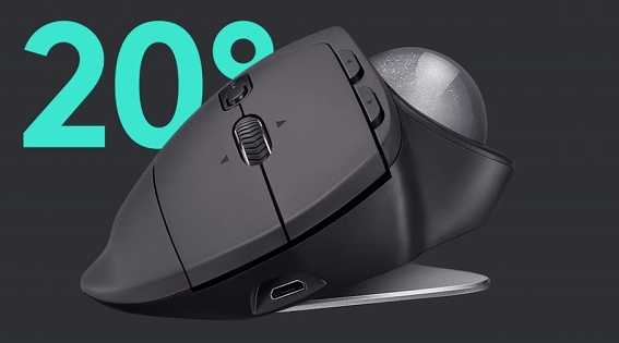 MXTB1s トラックボールマウス MX ERGO ブラック [光学式 /8ボタン /USB