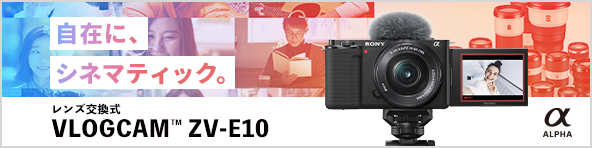 VLOGCAM ZV-E10 | デジタル一眼カメラα（アルファ） | ソニー