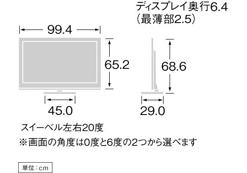 KDL-40LX900 寸法図 | テレビ ブラビア | ソニー