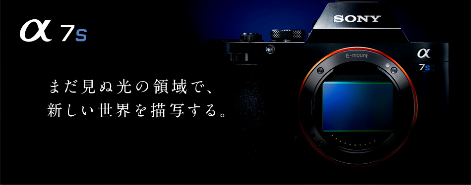 α7S 特長 : 圧倒的な高感度・低ノイズ設計 | デジタル一眼カメラα