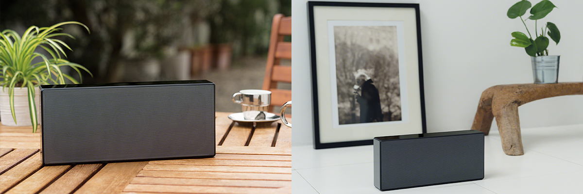 SRS-X77 特長 : デザイン | アクティブスピーカー／ネックスピーカー