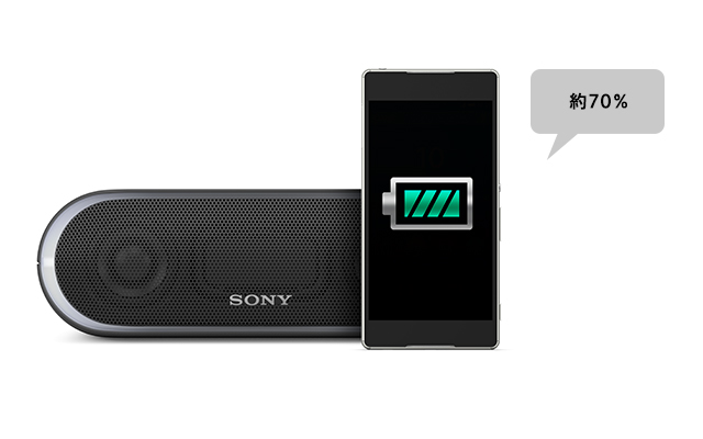 SRS-XB20 特長 : 便利機能 | アクティブスピーカー／ネックスピーカー